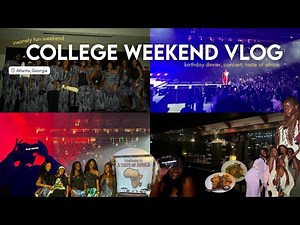 my most exciting weekend in college yet | birthday dinner, davido concert & ASA taste of africa!
