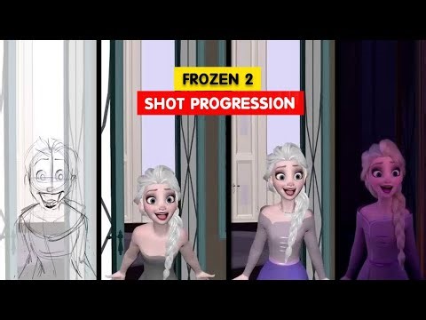 Frozen 2 | Elsa's Singing Shot Progression | 3D Animation Internships