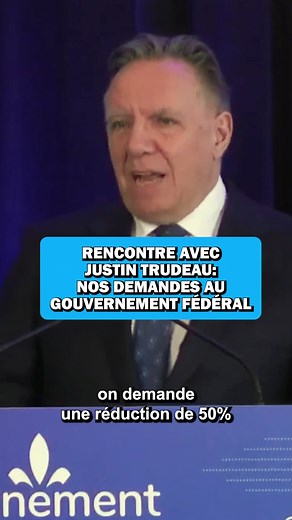 On demande au fédéral une réduction de 50% des demandeurs d’asile d’ici un an et de 50% des résidents temporaires le plus vite possible. Il y a urgence. | François Legault