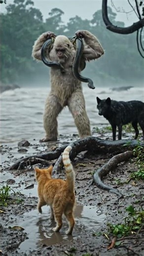 Is it difficult to catch a large python in the Amazon? #animals #cat #cute #funny