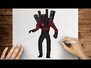How to draw Titan SPEAKER MAN (Skibidi Toilet)