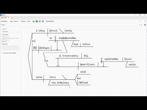 Greek NT Sentence Diagrams, Logos Version