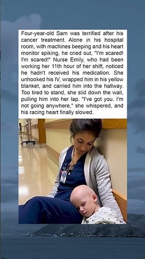 A Healing Hug: Nurse Emily’s Tender Moment with Sam
