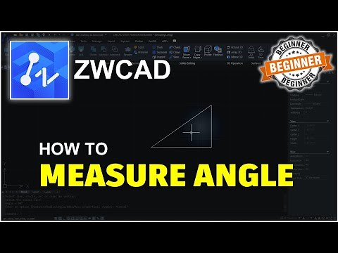 ZWCAD How To Measure Angle Tutorial