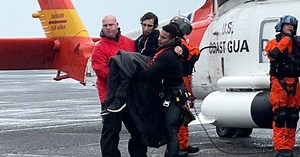 Man who allegedly left dead fish at 'Goonies' house rescued from rough seas near stolen yacht