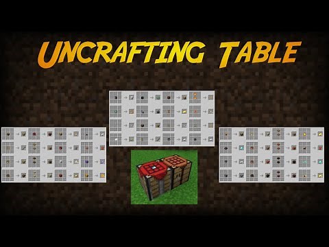 Minecraft Addon Showcase: Uncrafting Table