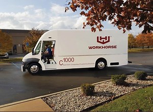 Workhorse delivery van travels 160 miles on a single charge
