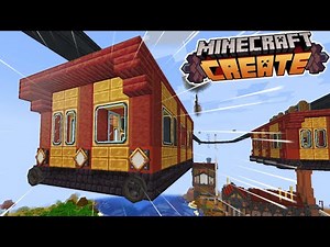I built a monorail across Factory Island in Minecraft Create!