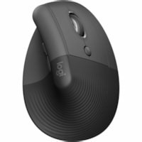 Logitech Lift Vertical Ergonomic Mouse (Graphite) - Optical - Wireless - Bluetooth - Graphite - USB - 4000 dpi - Scroll Wheel - 6 Button(s) - Small/Medium Hand/Palm Size | Grand & Toy