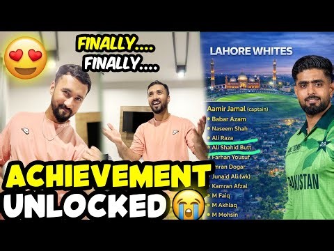 Selected for national t20 cup 🏆🫶 Lahore region whites 😍 sponsored by MIPK sports ❤️