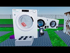 Candy vs. Bricks | Washing Machine Destruction *INSANE JUMPING UNBALANCED !* 😱 (Beko) | Roblox
