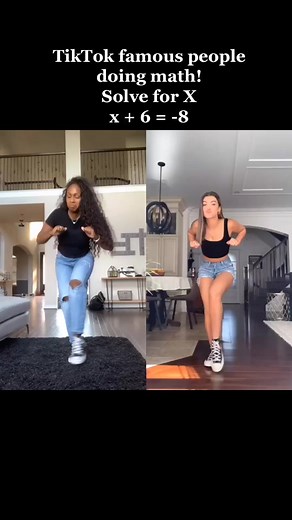 TikTok Famous People Doing Math: Solve for X