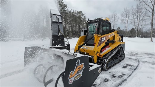 ASV RC100 snow test ends in hydraulic failure