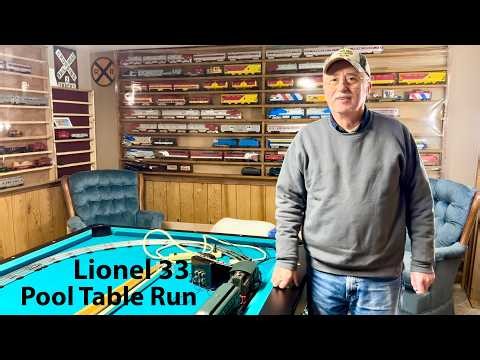 Lionel NYC #33 Takes the Pool Table Run — Standard Gauge Action, Feb. 26, 2026