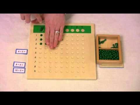 Montessori Math Lesson - Division Board