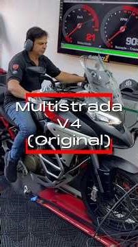 🏍️ Ducati Multistrada V2 & V4 Dyno Test | Remap + Filtro K&N + Escapamento Racing