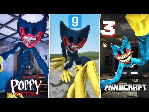 Poppy Playtime: ALL JUMPSCARES Mod vs Minecraft