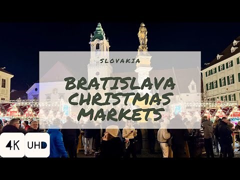 BRATISLAVA CHRISTMAS MARKETS 2025 | SLOVAKIA | WalkIn (4K HDR Walking Tour)