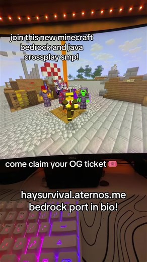 join my minecraft server!! #minecraft #haysurvival #minecraftserver #mc #minecraftjava