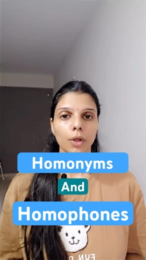 Homonyms & Homophones #shorts #english #learnenglish #englishlearning #spokenenglish #spokenenglish