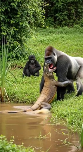 Komodo Dragon vs Gorilla | Naturee