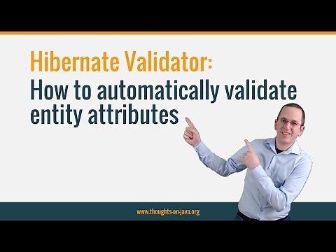 How to automatically validate entity attributes with Hibernate Validator