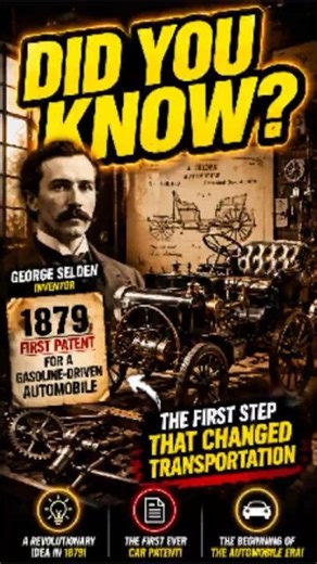 Did You Know? The First Gasoline Car Patent Was Filed in 1879 😱