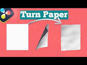 How to Create Page Turn Animation in Davinci Resolve