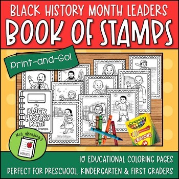 Black History Month Coloring Pages - FUN Stamp Book!