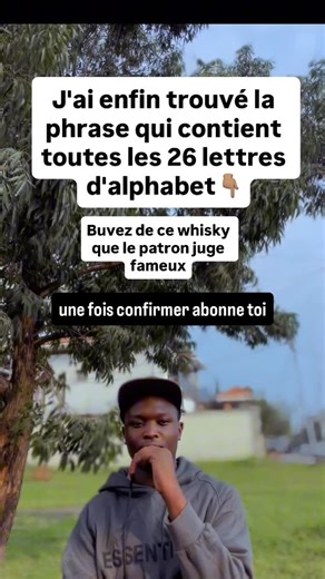 Jeff leader on Instagram: "J’ai enfin trouvé la phrase qui contient toutes les 26 lettres d’alphabet#Alphabet #Français #Pangramme #CultureGénérale #Défi Savoir Vibes"