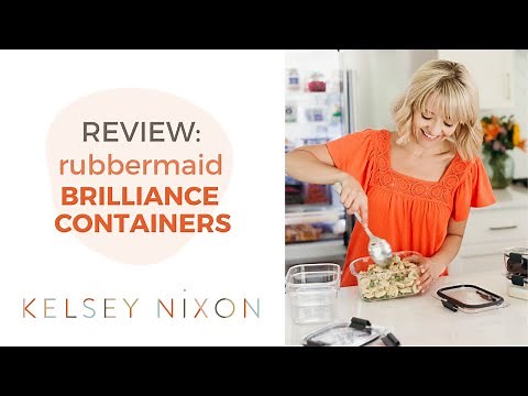 Rubbermaid Brilliance Glass Storage Review | Kelsey Nixon