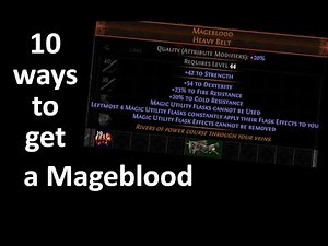 The 10 Ways to get a Mageblood in Path of Exile