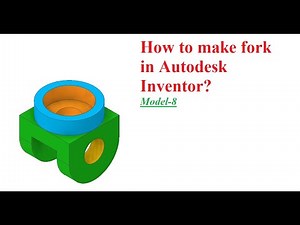 How to make fork in autodesk inventor/autodesk inventor tutorial/#designbeast,#fork,#inventor