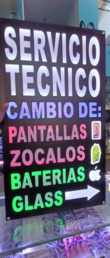 Letreros Personalizados para Servicios Técnicos de Celulares