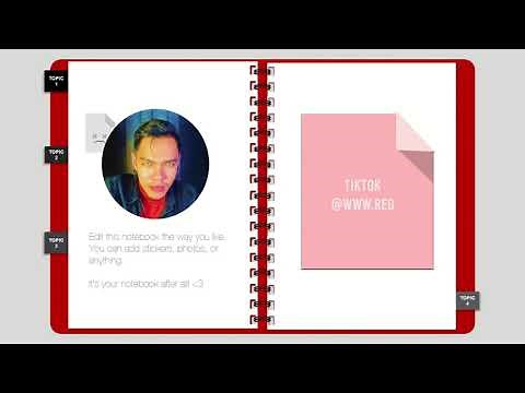 Online Notebook PPT Template | Preview + Free template