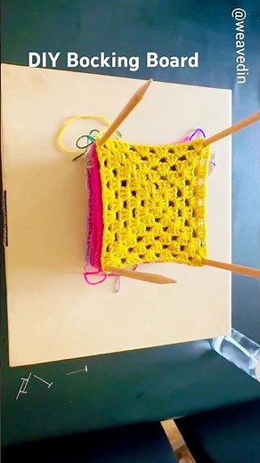 DIY Blocking Board #crochetbeginners #crochet #blockingboard