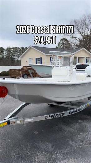 Now in stock! This is a 2026 Coastal Skiff 171 powered by a Suzuki 60HP outboard. This boat features wide gunnels, rear deck with live well, leaning post and more! Give us a shout⬇️ 💻carolinaboatco.com 📲919-659-5096 📧info@carolinaboatco.com #carolinaboatco #boatdealer #skiff #coastalskiff #coastalskiff171 | Carolina Boat Company
