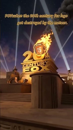 the 20th century fox logo got destroyed by the meteor ‪@exlittlebeans‬ ‪@superjavierlogan7884‬