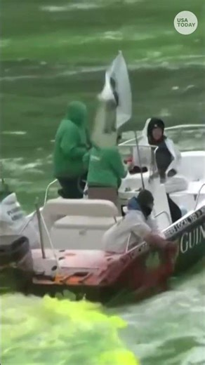 Chicago River turns bright green for St. Patrick's Day tradition