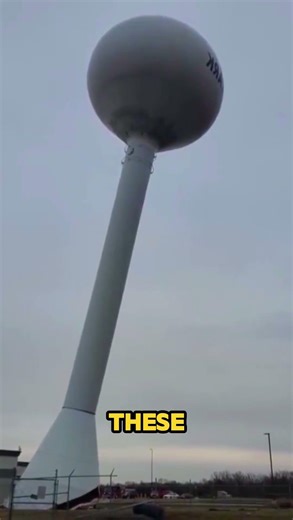 Water Tower Flips Mid-Air 😱💥 #Shorts #YouTubeShorts #Demolition #Satisfying