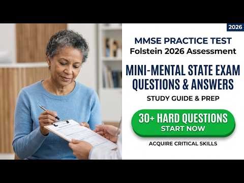 2026 Folstein MMSE Practice Test Questions and Answers Complete Assessment Prep Guide