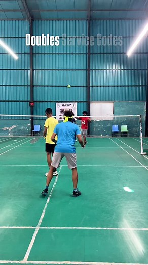 Doubles Service Hand Signals!! [badminton doubles, doubles service, badminton service, badminton rules, bwf rules, badminton tips, badminton reels, badminton doubles rules] | Shuttlefit Badminton Academy
