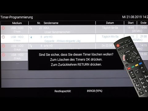 Programmierte Timeraufnahme löschen | Panasonic Support
