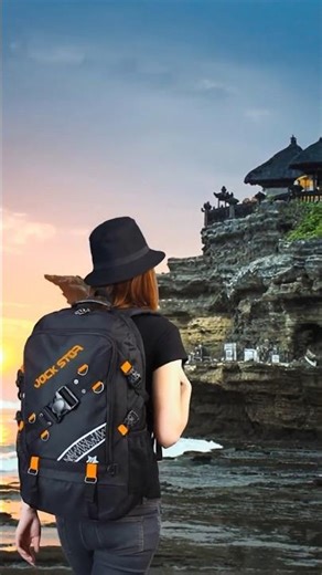 Tas Ransel Backpack Murah Temani Wisata Tanah Lot Bali #tasransel #backpack