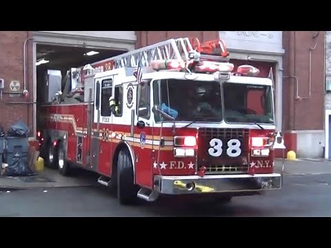 FDNY Engine 88 & Ladder 38 Responding