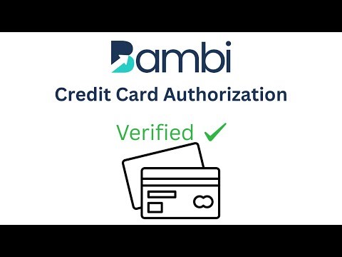 Credit Card Verification | Bambi Knowledge Base