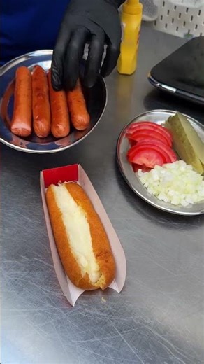 Chicago Dog Stuffed Mozzarella Stick! Hot dog traditions, mozzarella dreams 🌭🧀