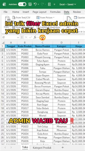 Admin Wajib Tahu! Filter & Dropdown Biar Data Gak Berantakan!!