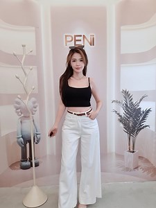 20K views · 34 reactions | 现货 阔腿牛仔长裤 (附送腰带) CC110 S +? CC110 M +?...