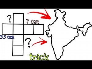 India map drawing tutorial/how to draw India map in step by step instructions #indiamap #mapdrawing